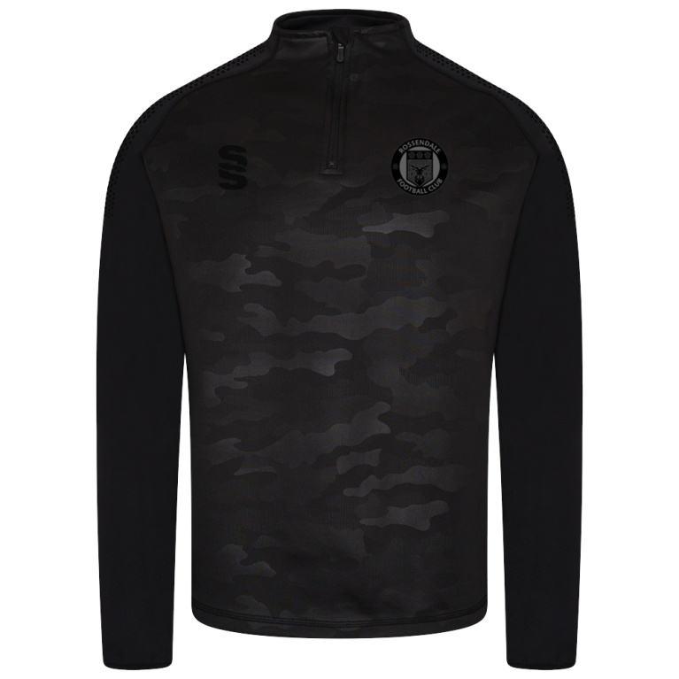 Rossendale FC - Camo 1/4 Zip Performance Top