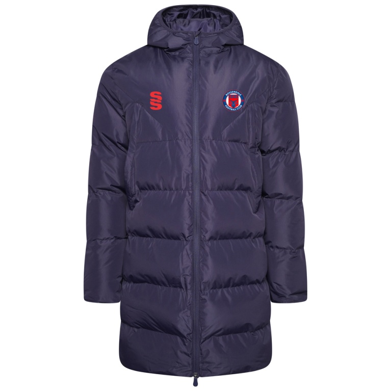 Active Long Padded Jacket - Navy
