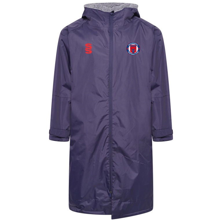 FLEECE ROBE - NAVY